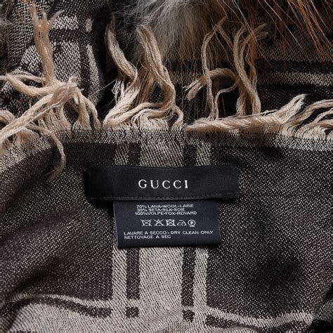 gucci fur shawl|gucci scarf outlet.